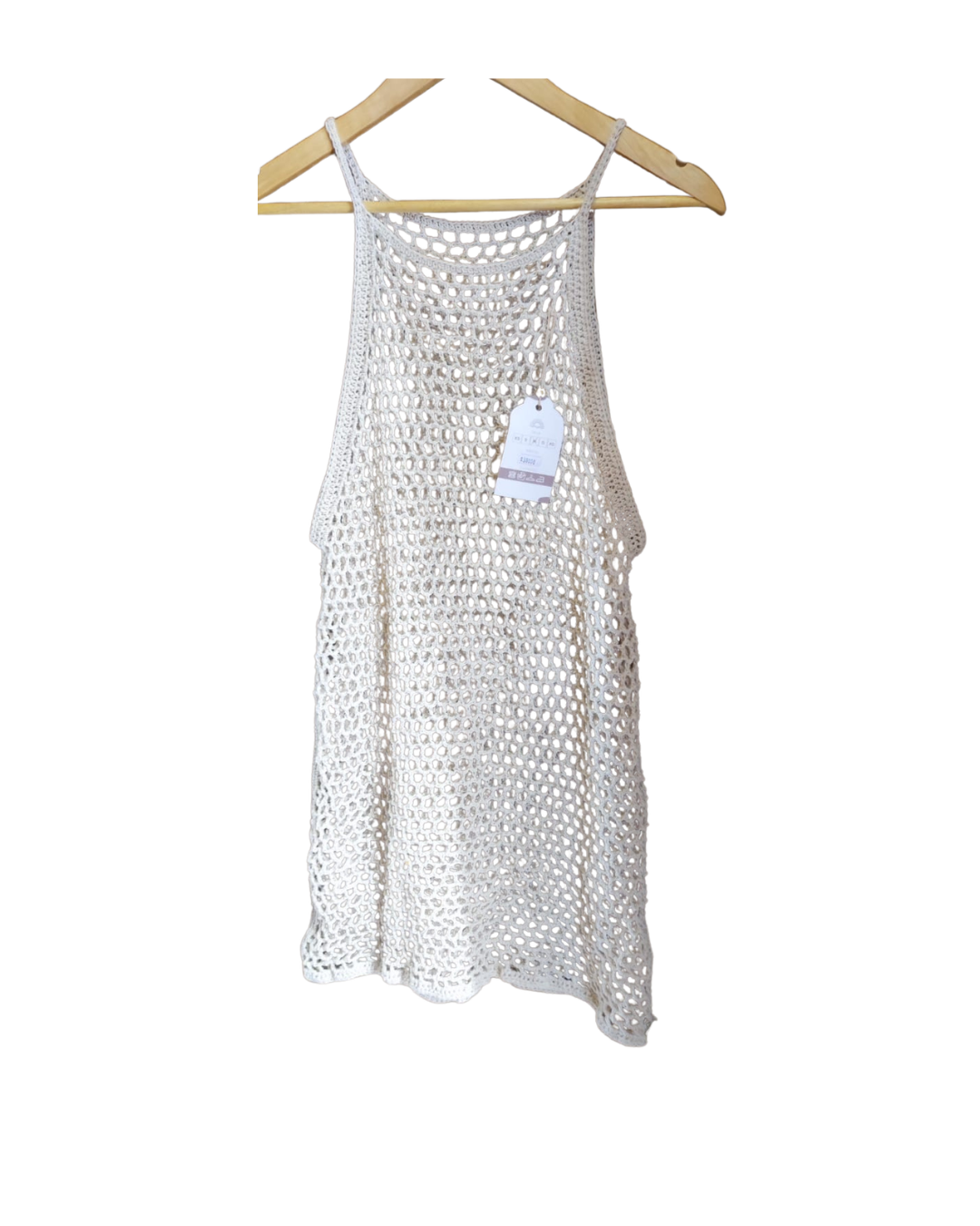 mini vestido calado